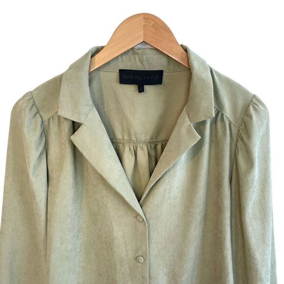 Kendall + Kyle Faux Suede Crop Shacket - Picture 2 of 7